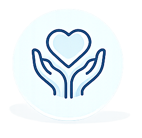 Compassionate women’s health care icon