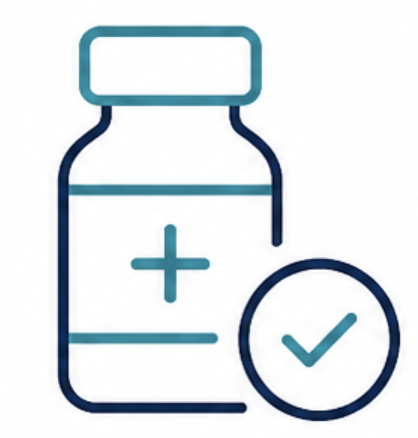 Medication and supplement review icon for annual physical appointment