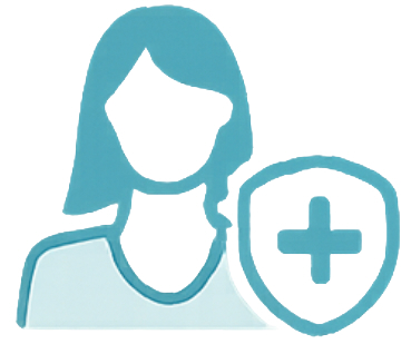 Women’s health icon representing Pap smears and preventive gynecologic visits