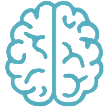 Brain icon representing mental health screening and behavioral wellness support