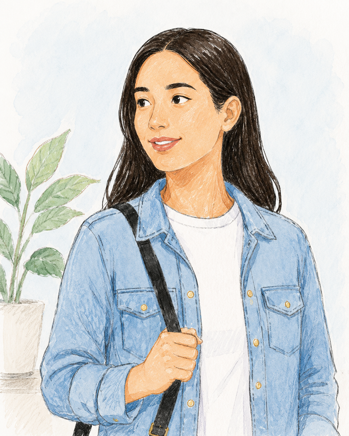 Illustration of an adult patient preparing to establish primary care and schedule an annual physical